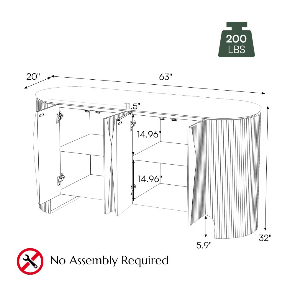 with Storage Walnut Color MDF Storage Cabinets