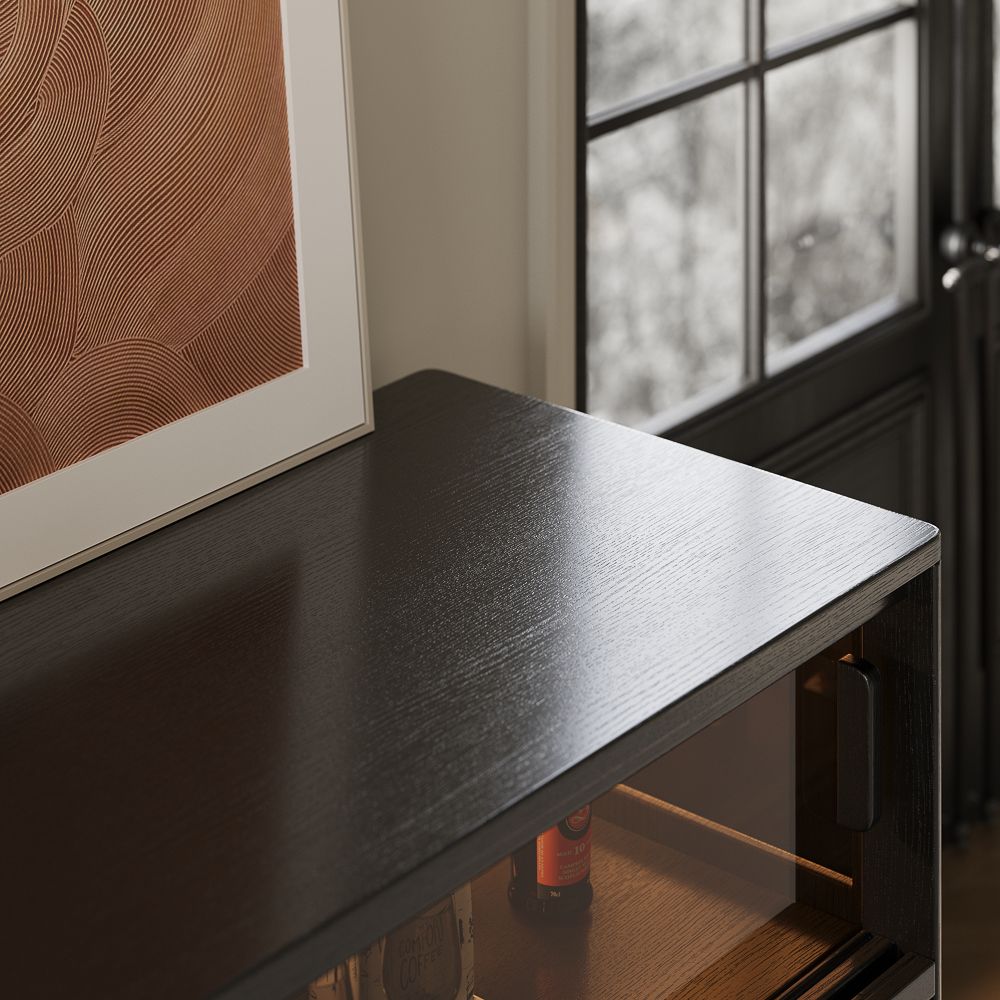 Drawer Storage Black Engineered Wood Storage Cabinets