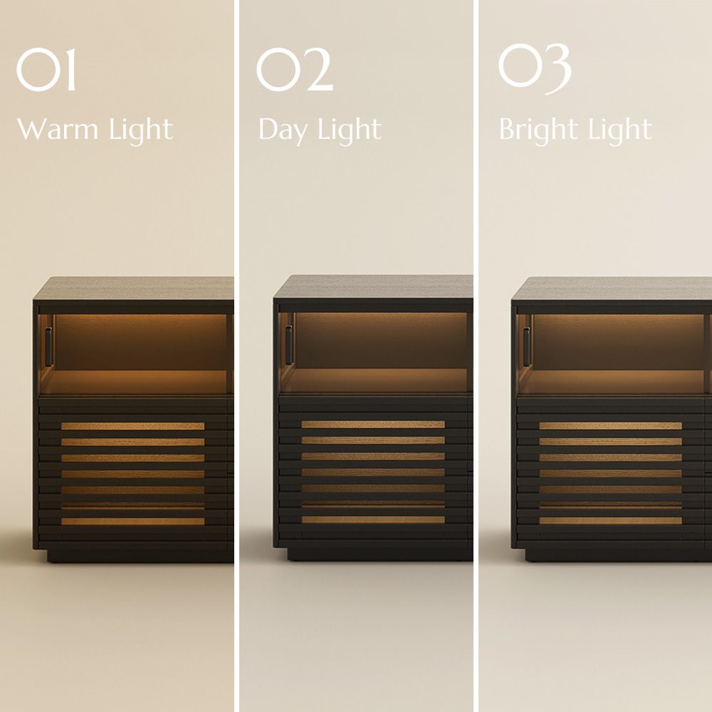 Wide Cabinets Black Engineered Wood Storage Cabinets