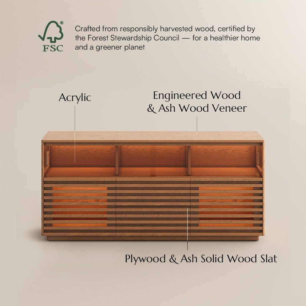 Wide Cabinets Walnut Color Engineered Wood Storage Cabinets