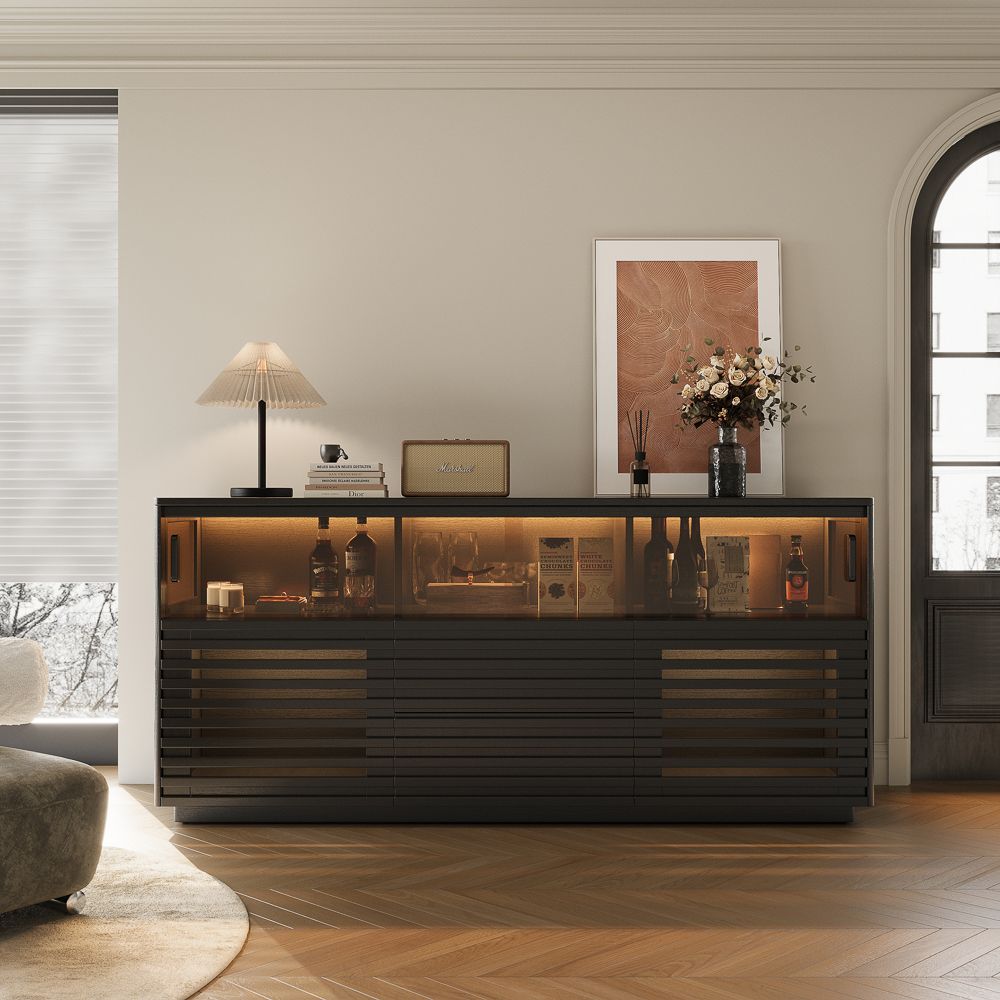 71 in Black Sideboard Cabinets