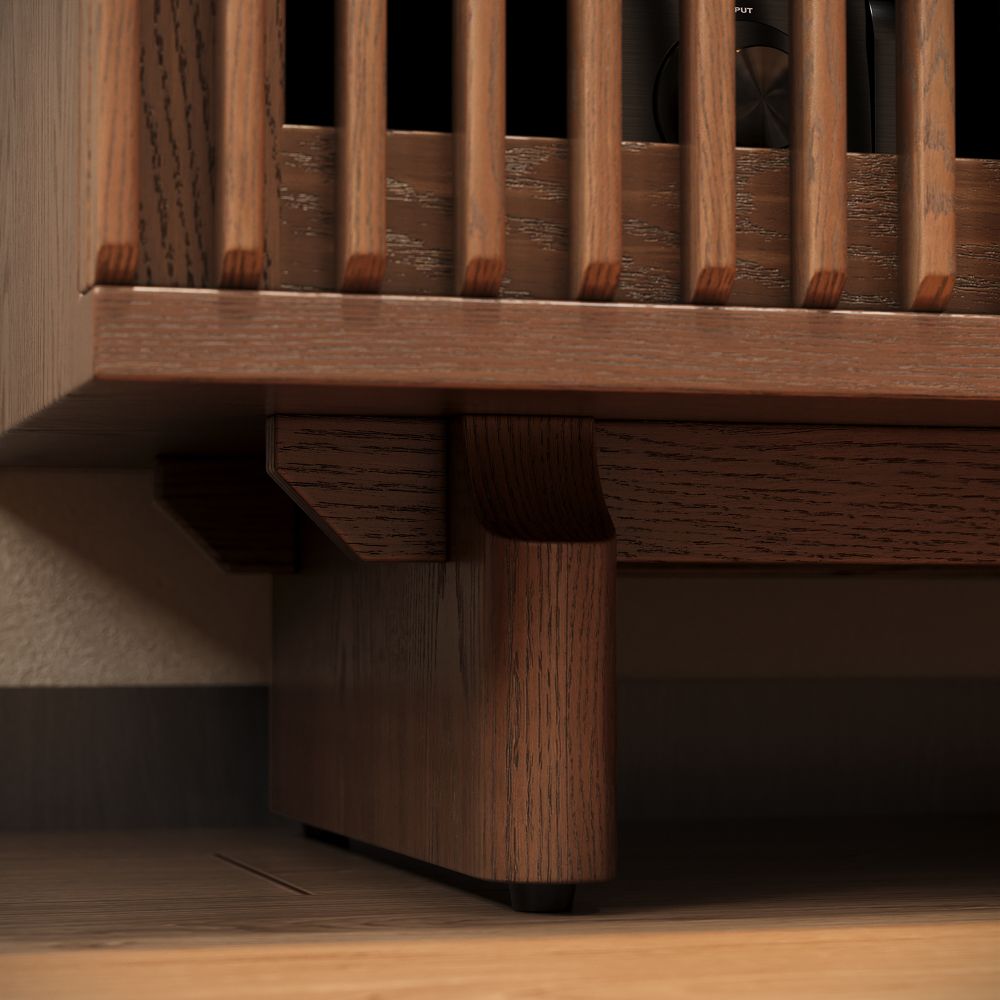 Brown Engineered Wood Storage Cabinets