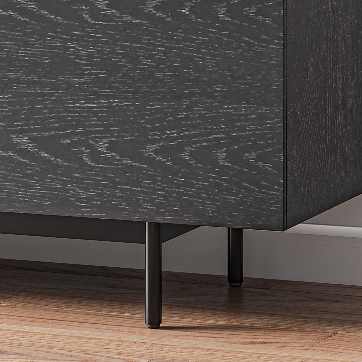 Mid Century Modern Nero  MDF Supporti TV