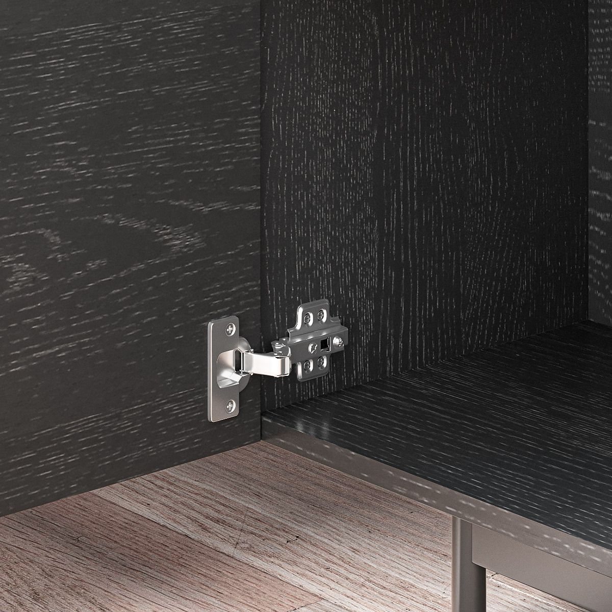 Mid Century Modern Nero  MDF Supporti TV