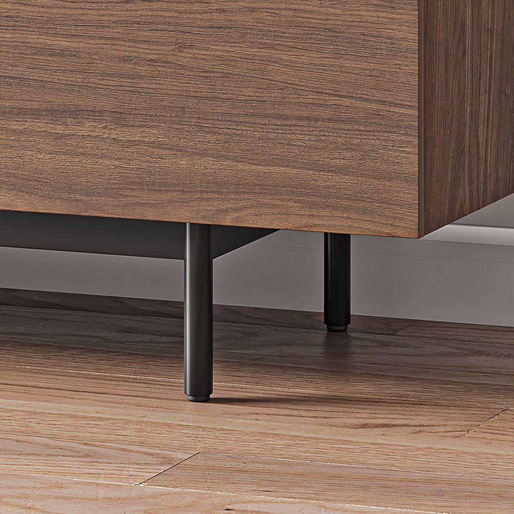 Mid Century Modern Bois foncé  MDF Meubles TV