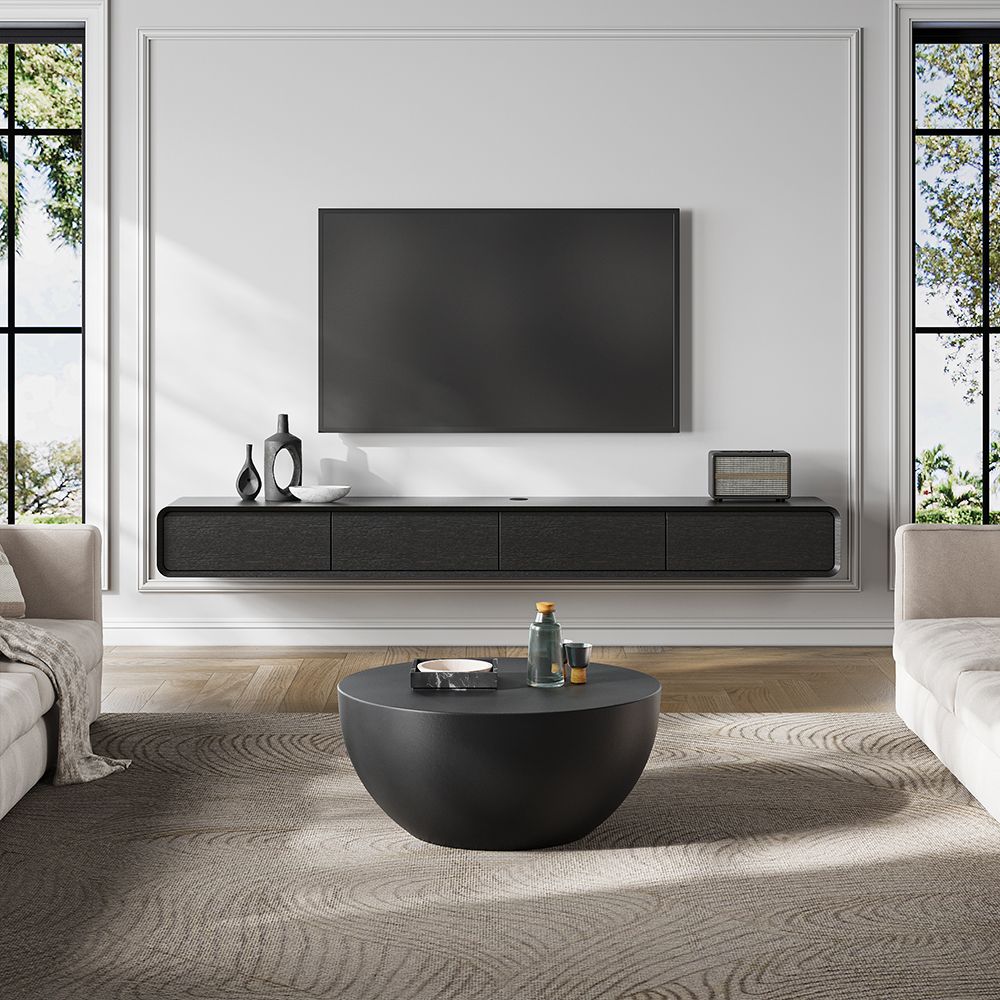 Large Black MDF TV Stands