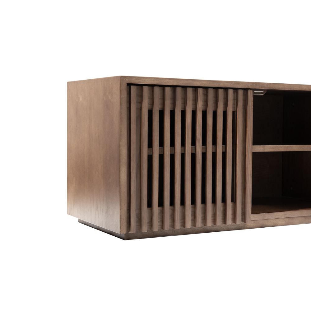 Mid Century Modern Legno scuro Compensato Supporti TV