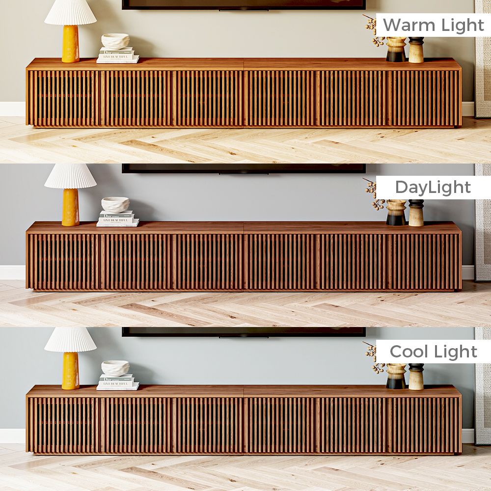 Mid Century Modern Dark Wood Plywood TV Stands