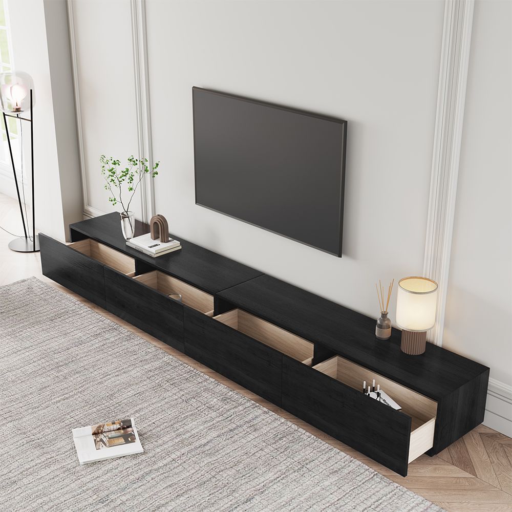 Black MDF Living Room Set