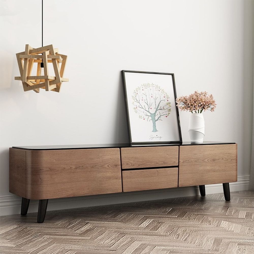 Dark Wood MDF TV Stands