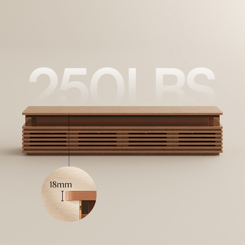 Wood Walnut Color Engineered Wood TV Stands