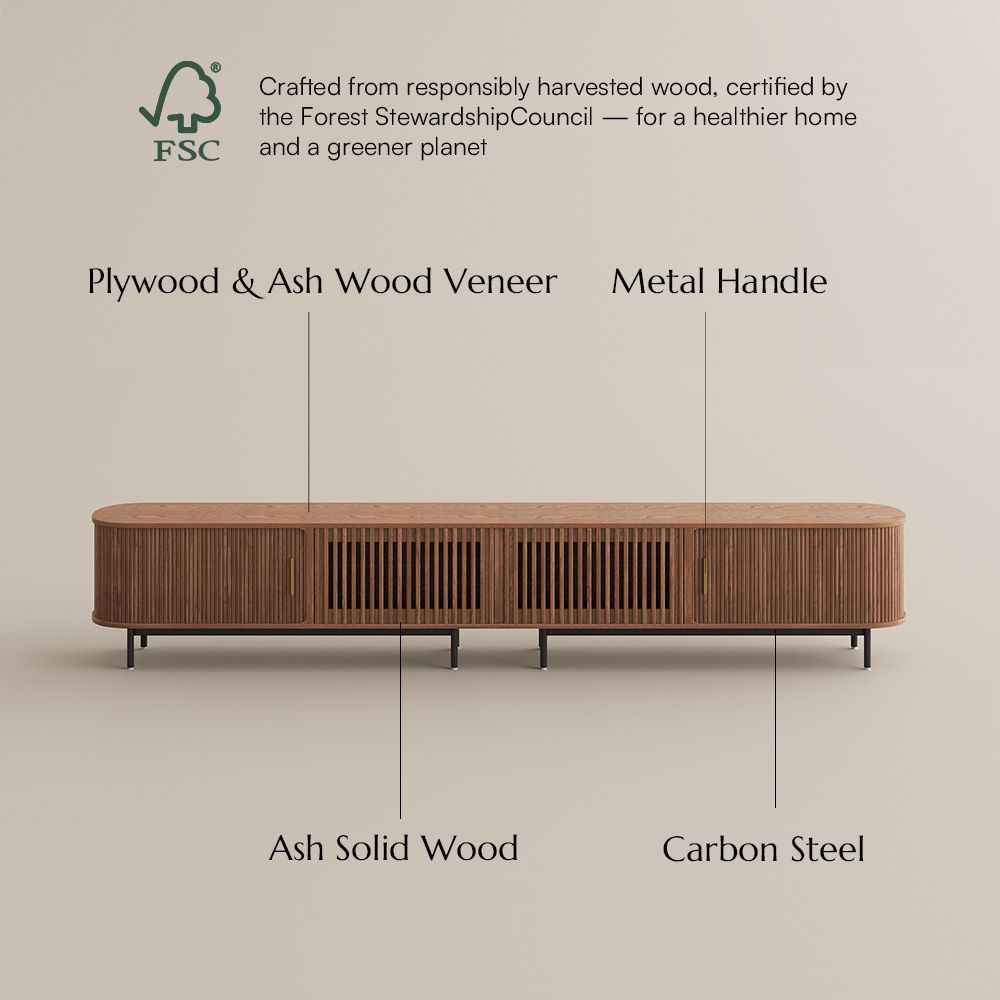 Wood Walnut Color Plywood TV Stands