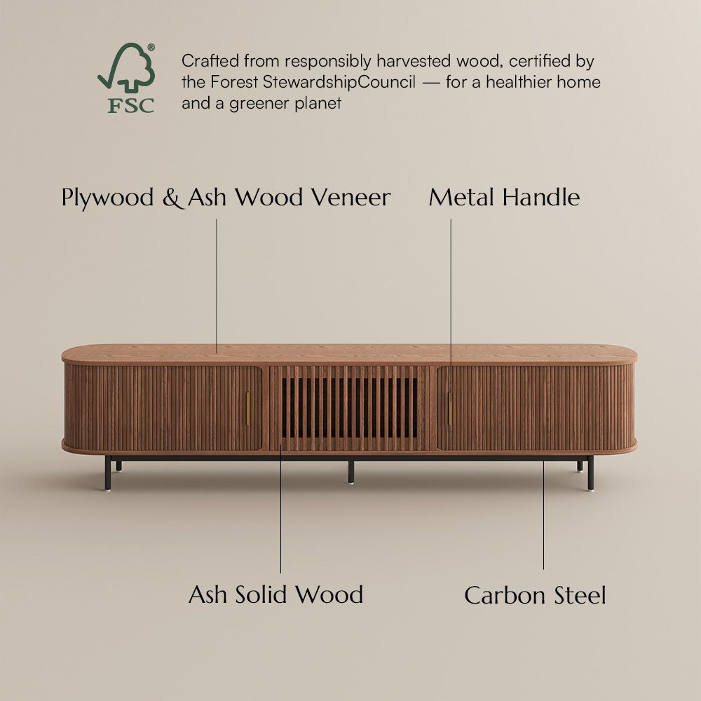 Wood Walnut Color Plywood TV Stands