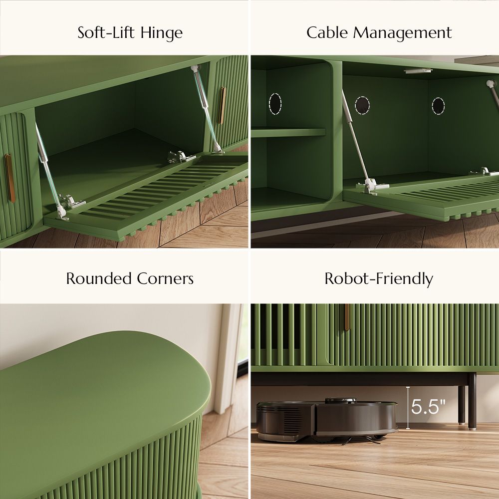 Modern Green Plywood TV Stands