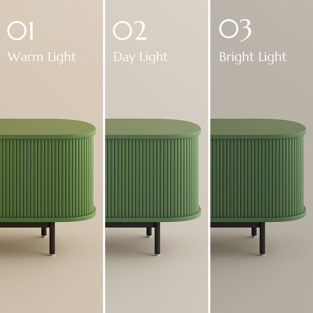 Mid Century Modern Green Plywood TV Stands