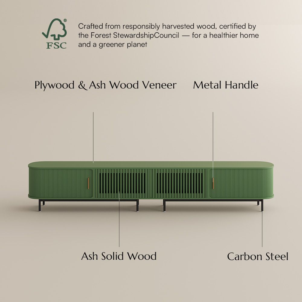 Eos Green Plywood TV Stands
