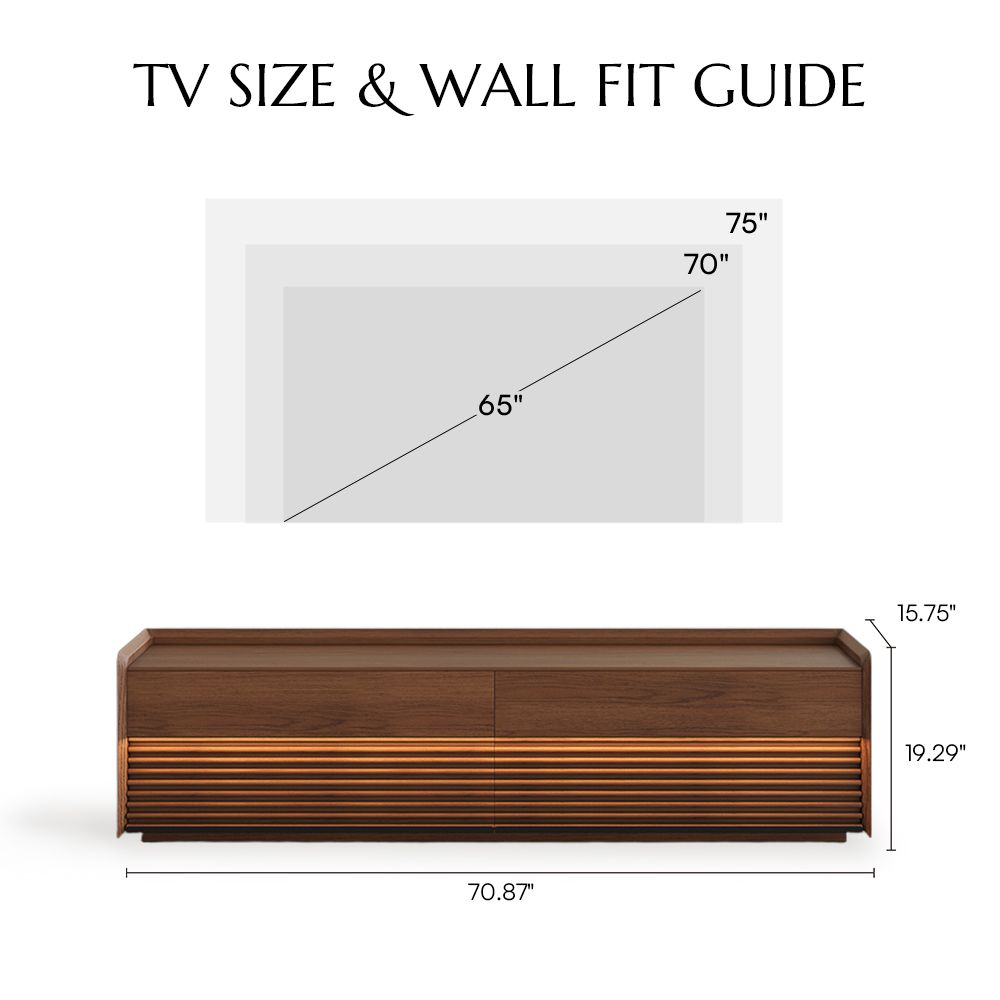 Modern Walnut Color Living Room Set