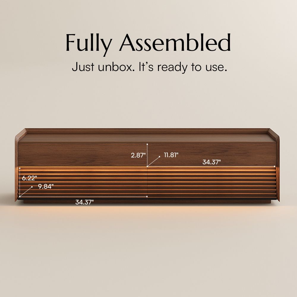 with Storage Walnut Color Living Room Set