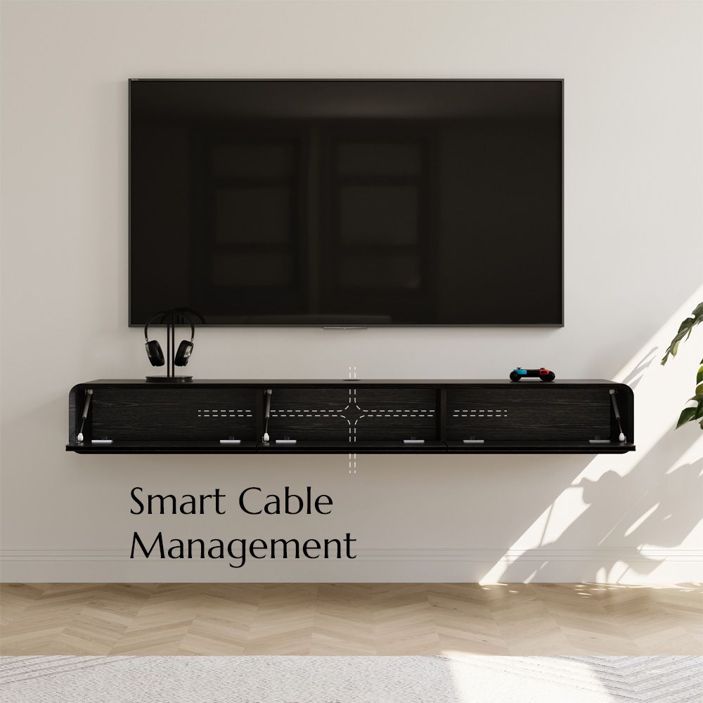 Black Black MDF TV Stands