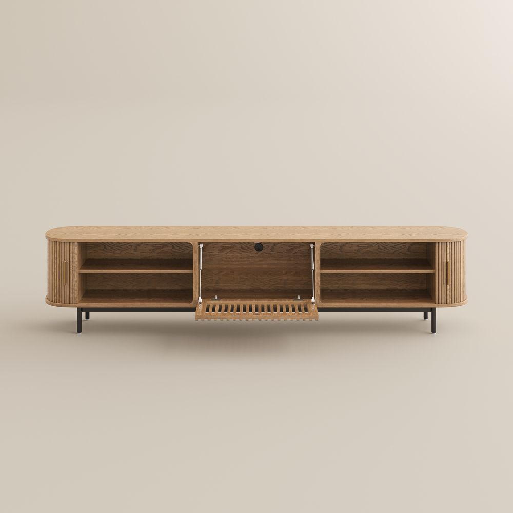 Walnut Walnut Color Plywood TV Stands