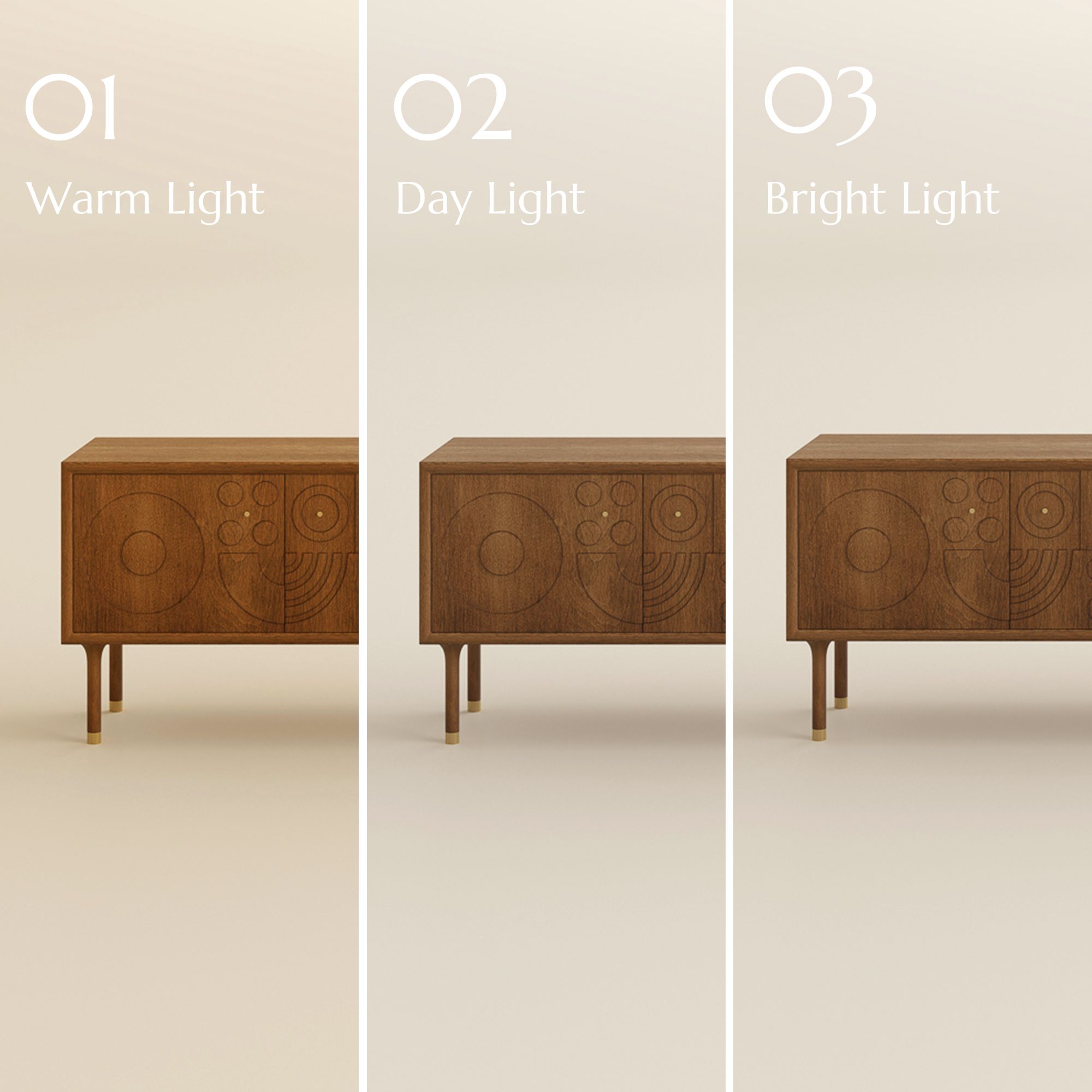 Wood Walnut Color MDF TV Stands