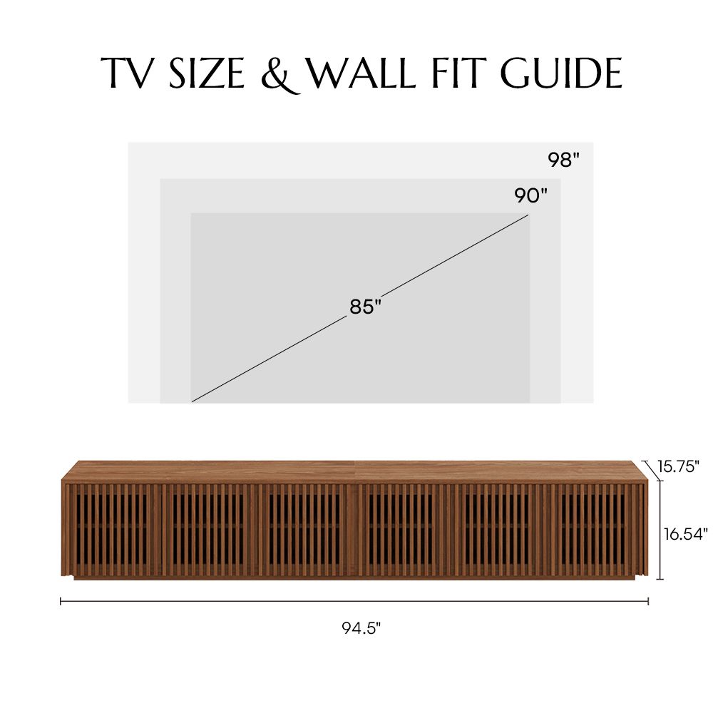 Low Walnut Color MDF TV Stands