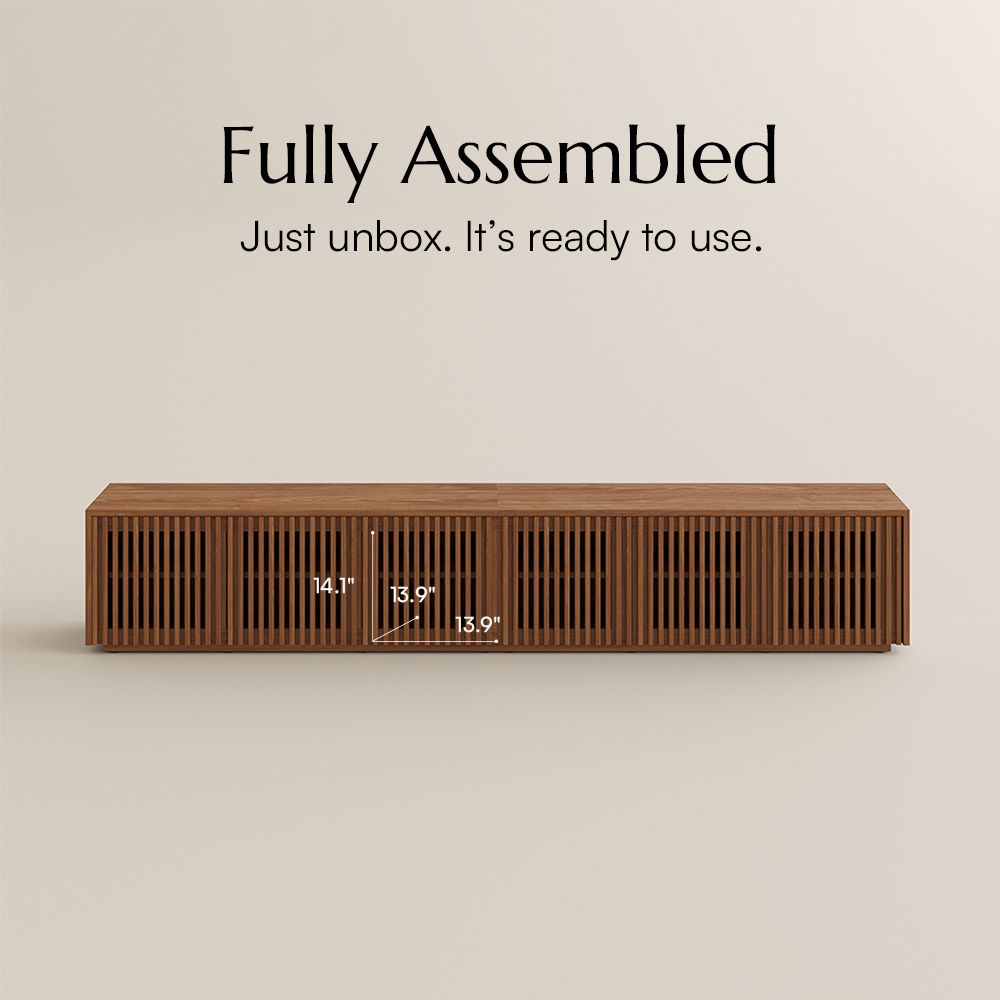 Mid Century Modern Walnut Color MDF TV Stands