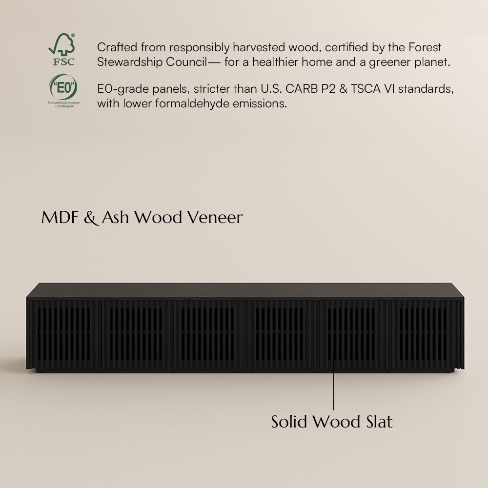 Perfect for 85 Inch TV Black MDF TV Stands