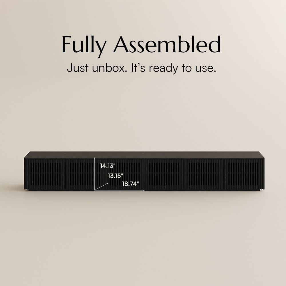 Aeolus Black MDF TV Stands