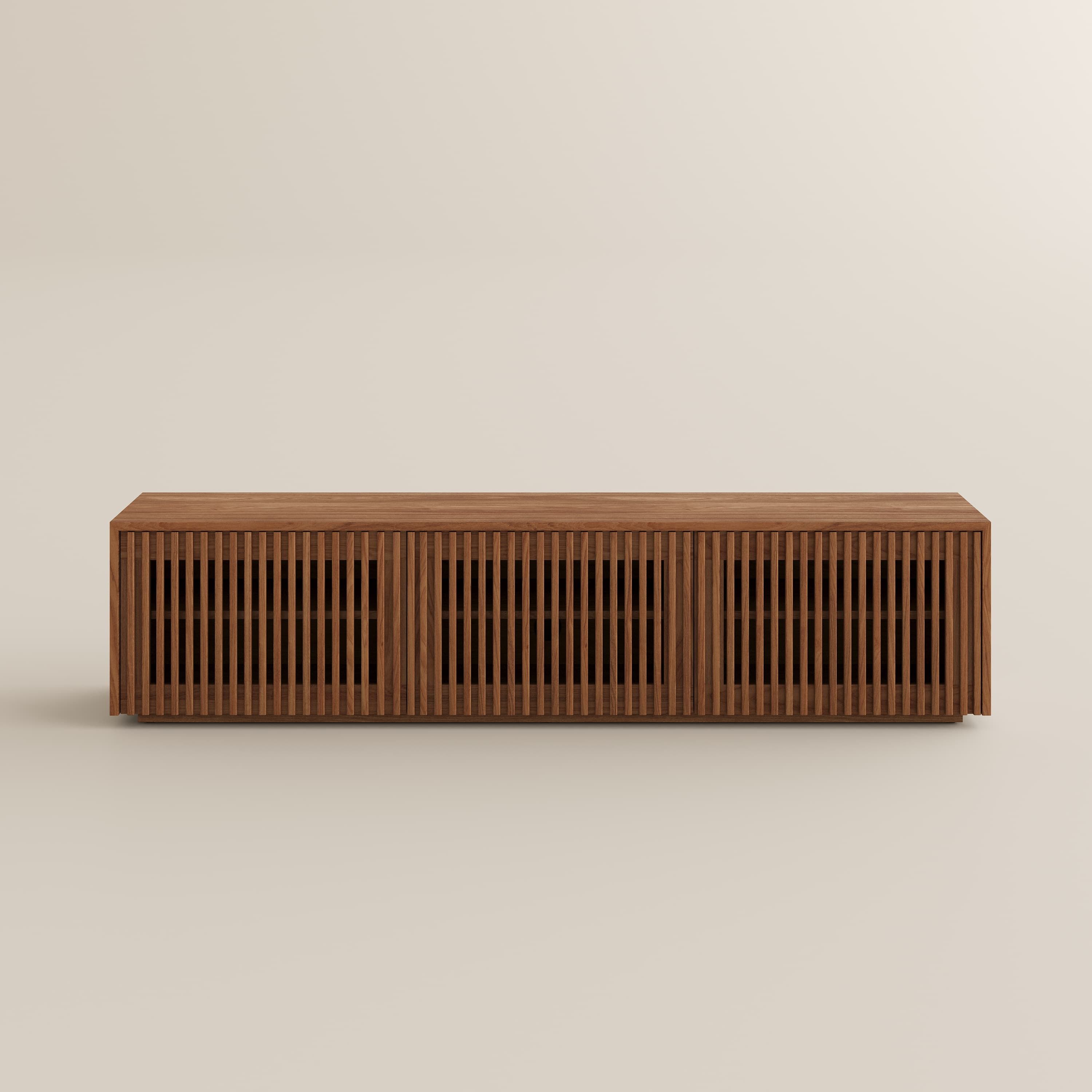 Bedroom Walnut Color MDF TV Stands