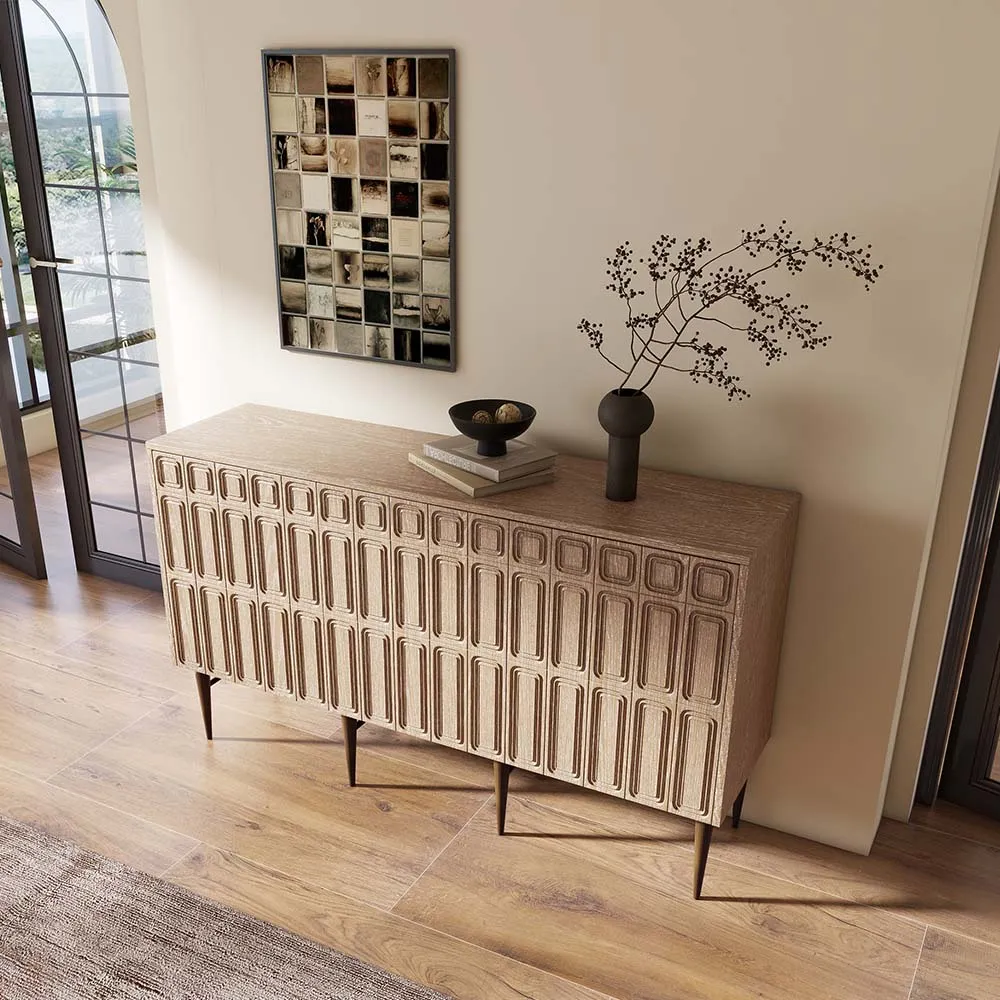 mit Stauraum Holzfarbe TV-Möbel