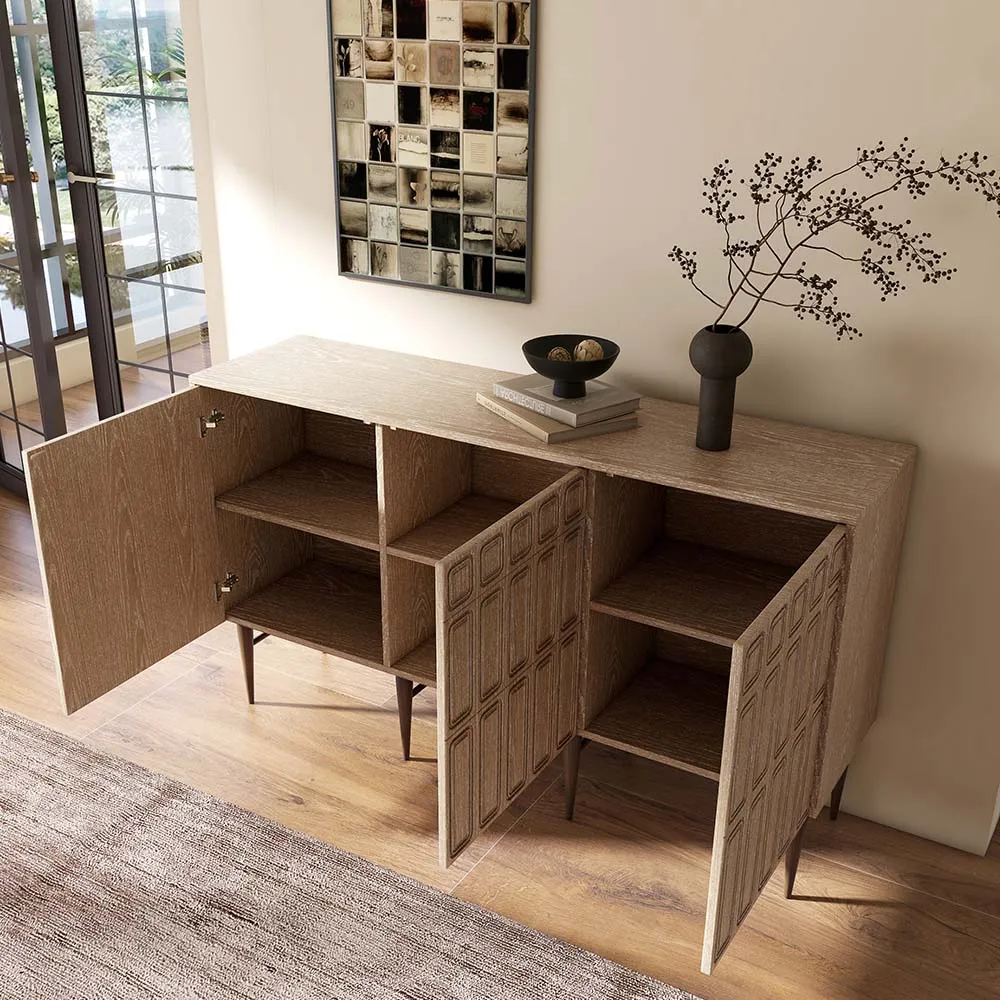 Modern Holzfarbe TV-Möbel