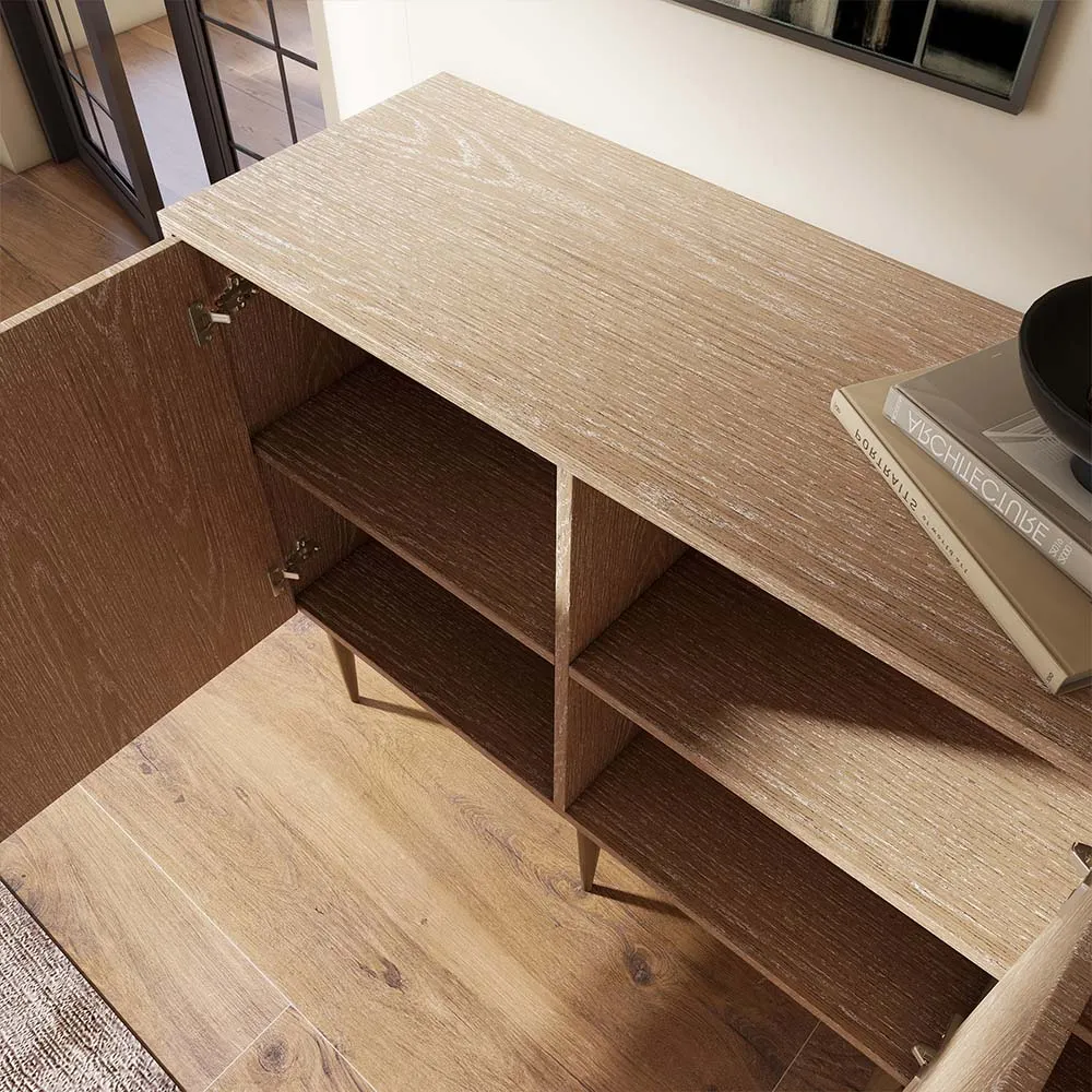 Modern Holzfarbe TV-Möbel