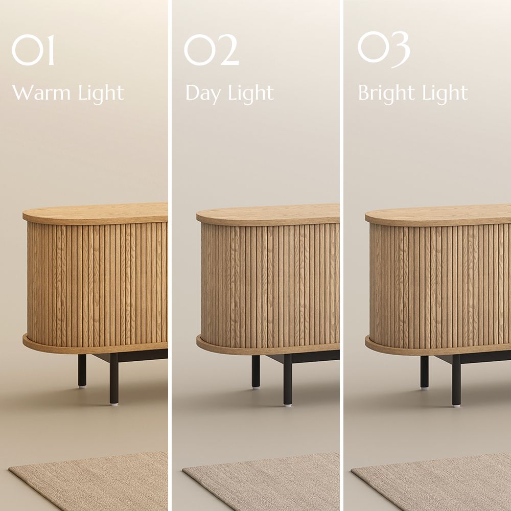 Mid Century Modern Oak Plywood TV Stands