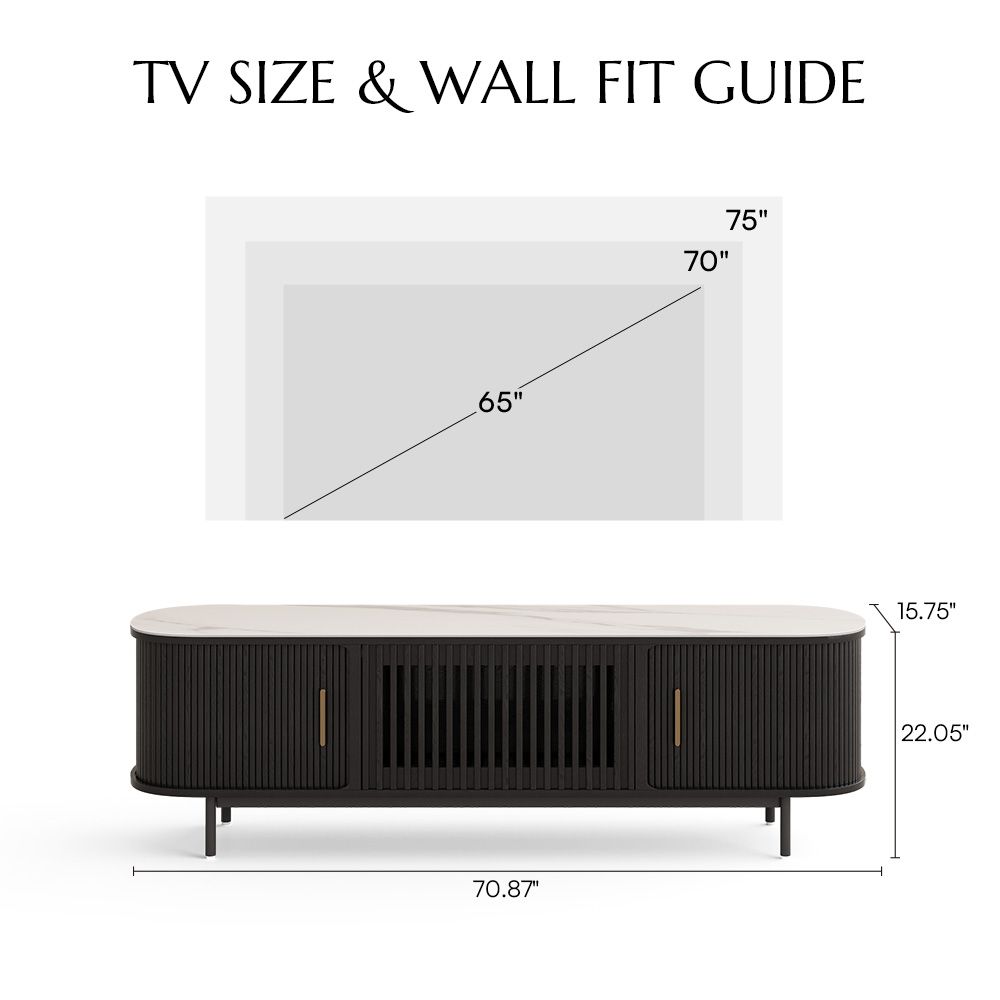 Wood Black Plywood TV Stands