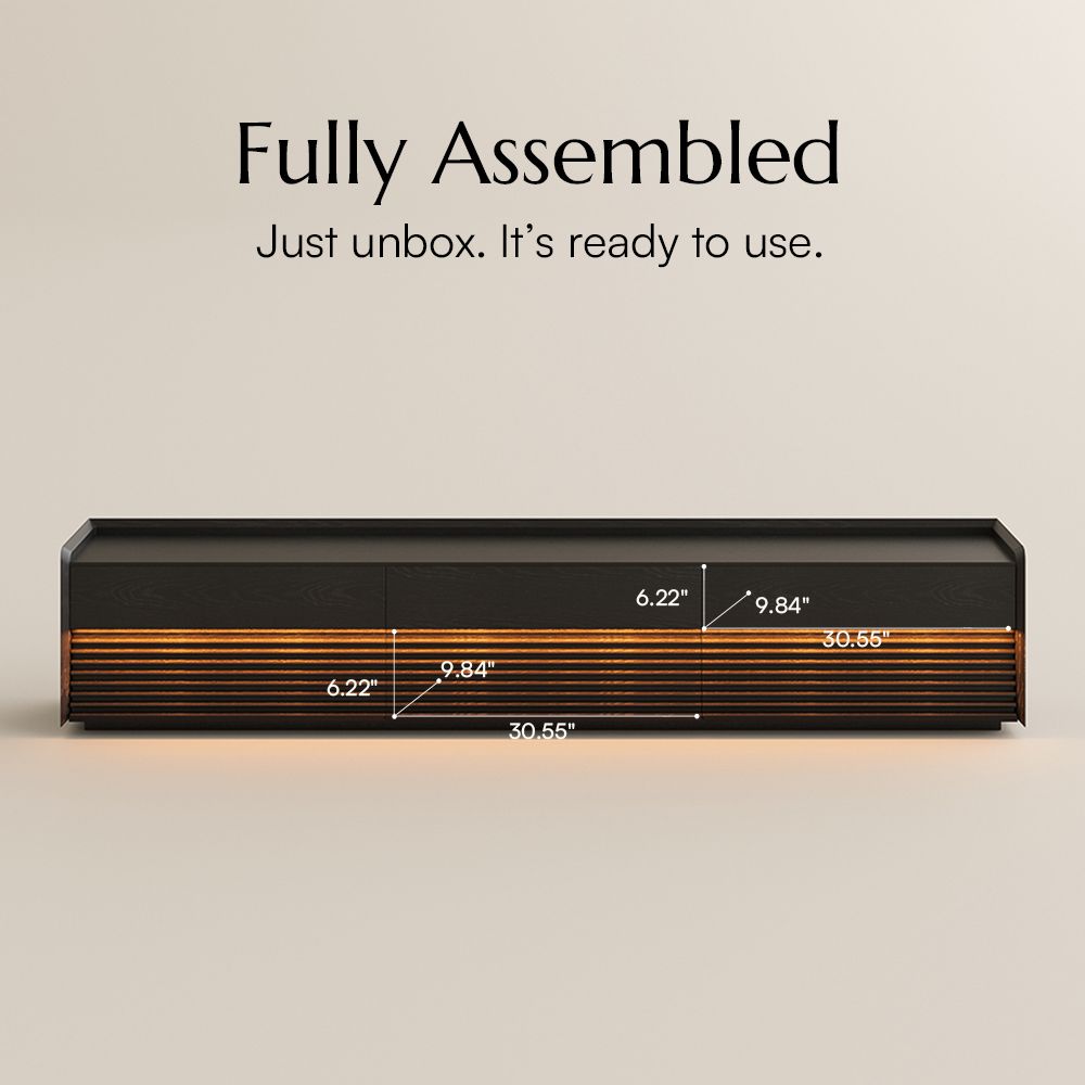 Mid Century Modern Black Plywood TV Stands