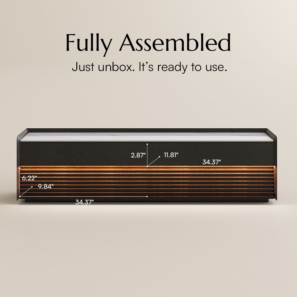 Bedroom Black Plywood TV Stands