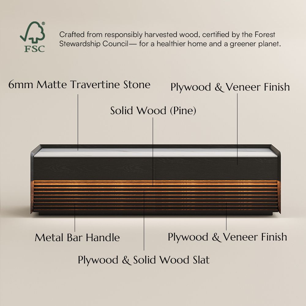 Perfect for 65 Inch TV Black Plywood TV Stands