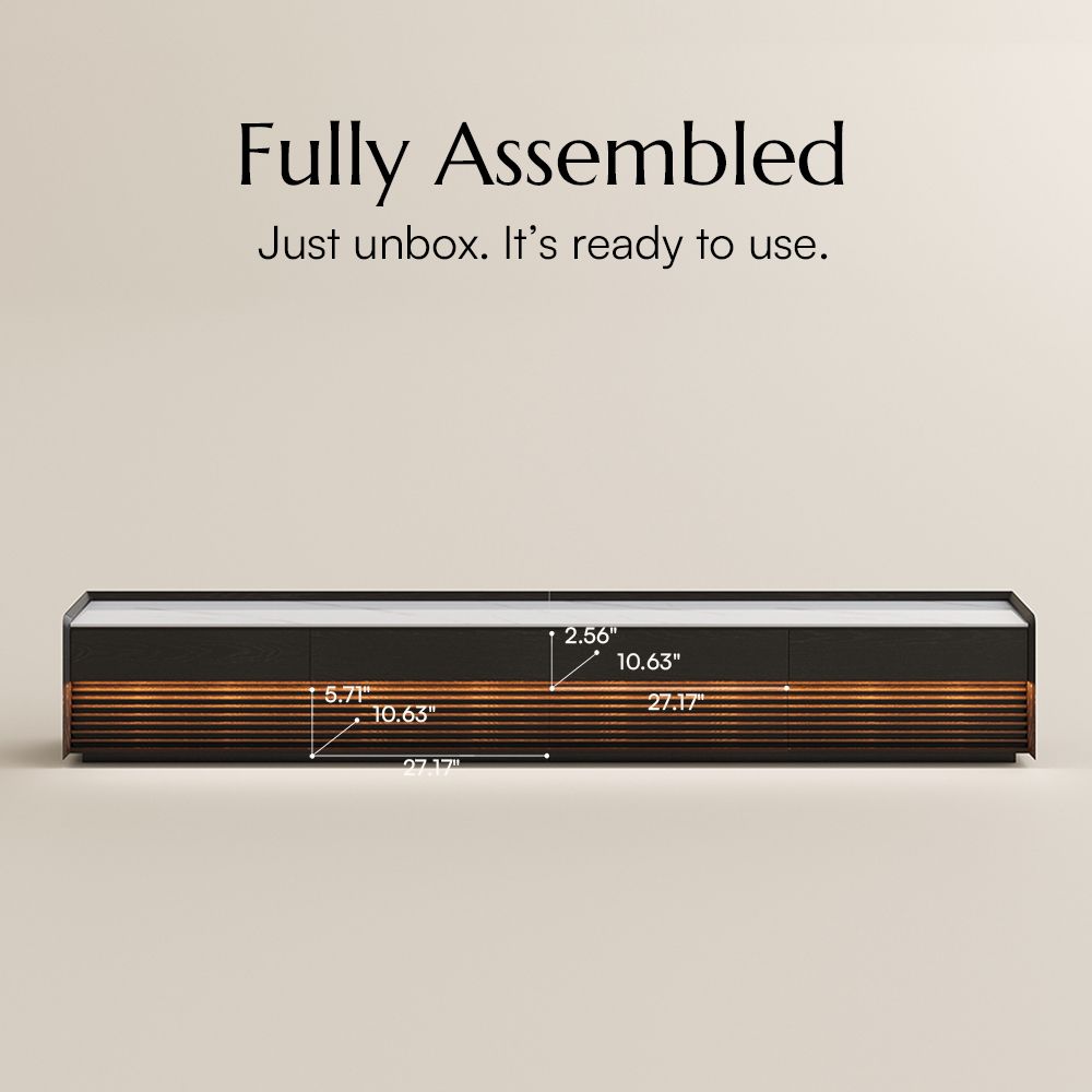 Bedroom Black Plywood TV Stands