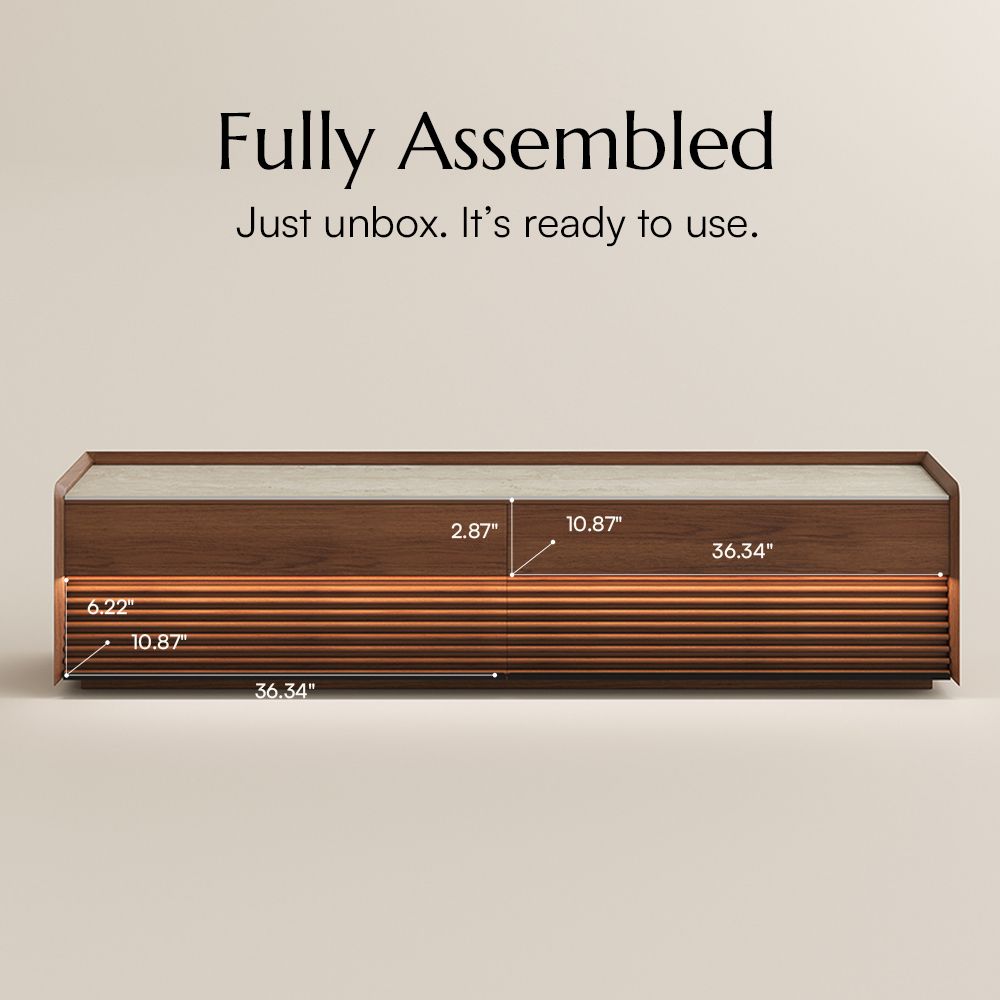 Brown Walnut Color Plywood TV Stands