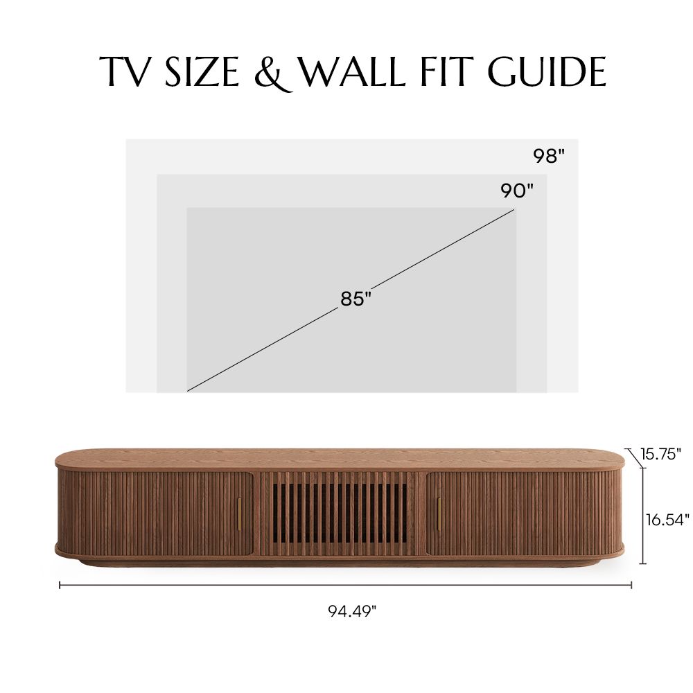 Low Walnut Color TV Stands