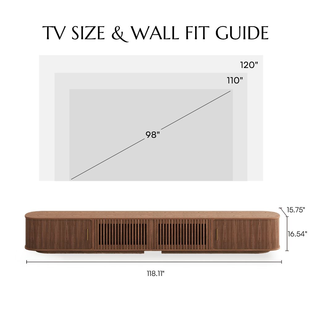 Partly Assemble Walnut Color Plywood TV Stands