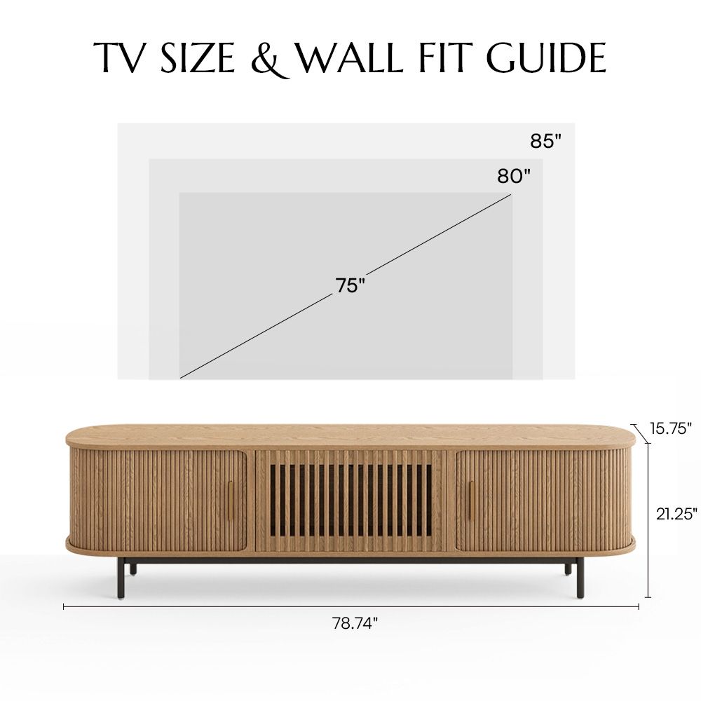 Floor TV Stand Oak Plywood TV Stands