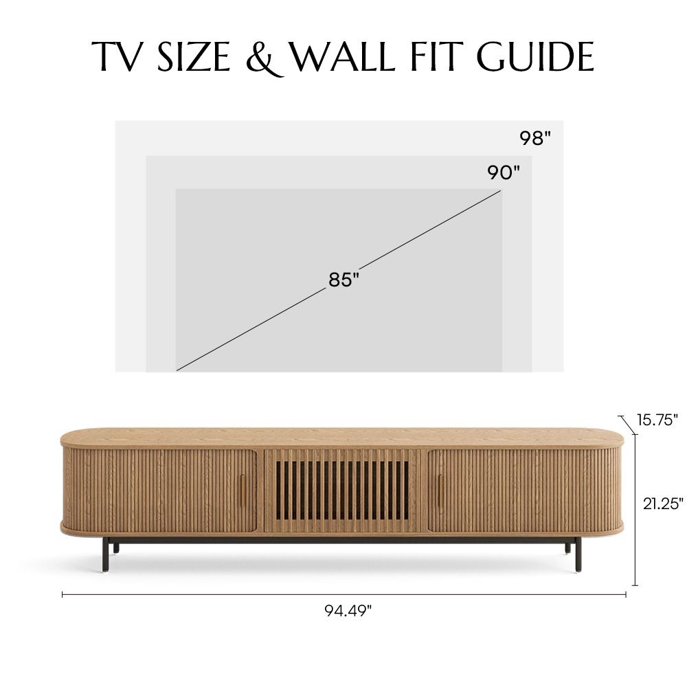 Eos Oak Plywood TV Stands