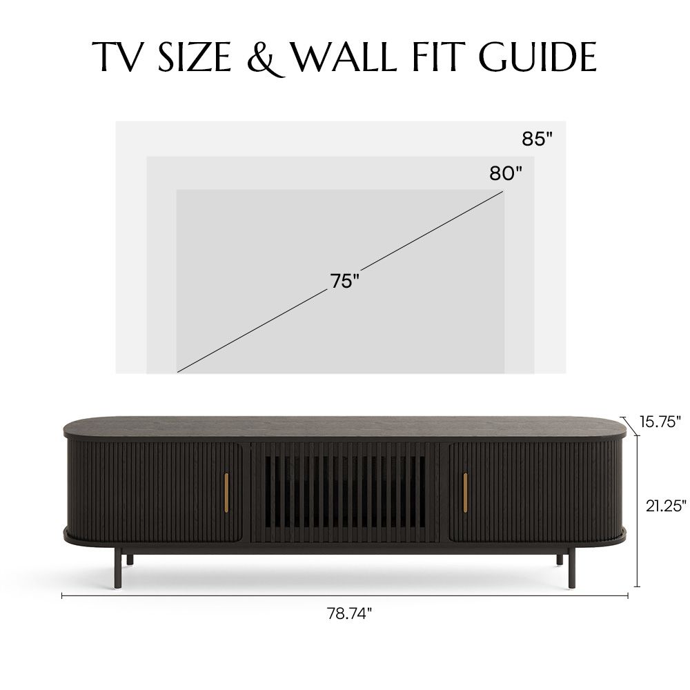 Eos Black Plywood TV Stands