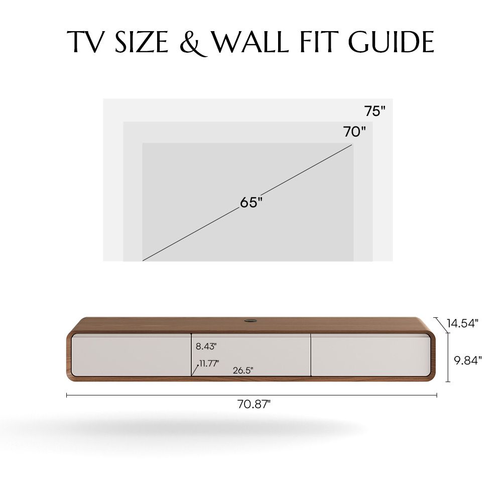 Oak Dark Wood & White MDF TV Stands