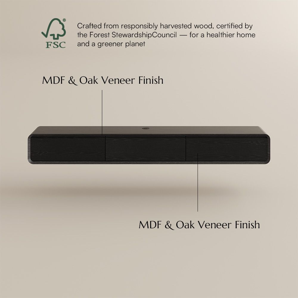 Minimalist Black MDF TV Stands