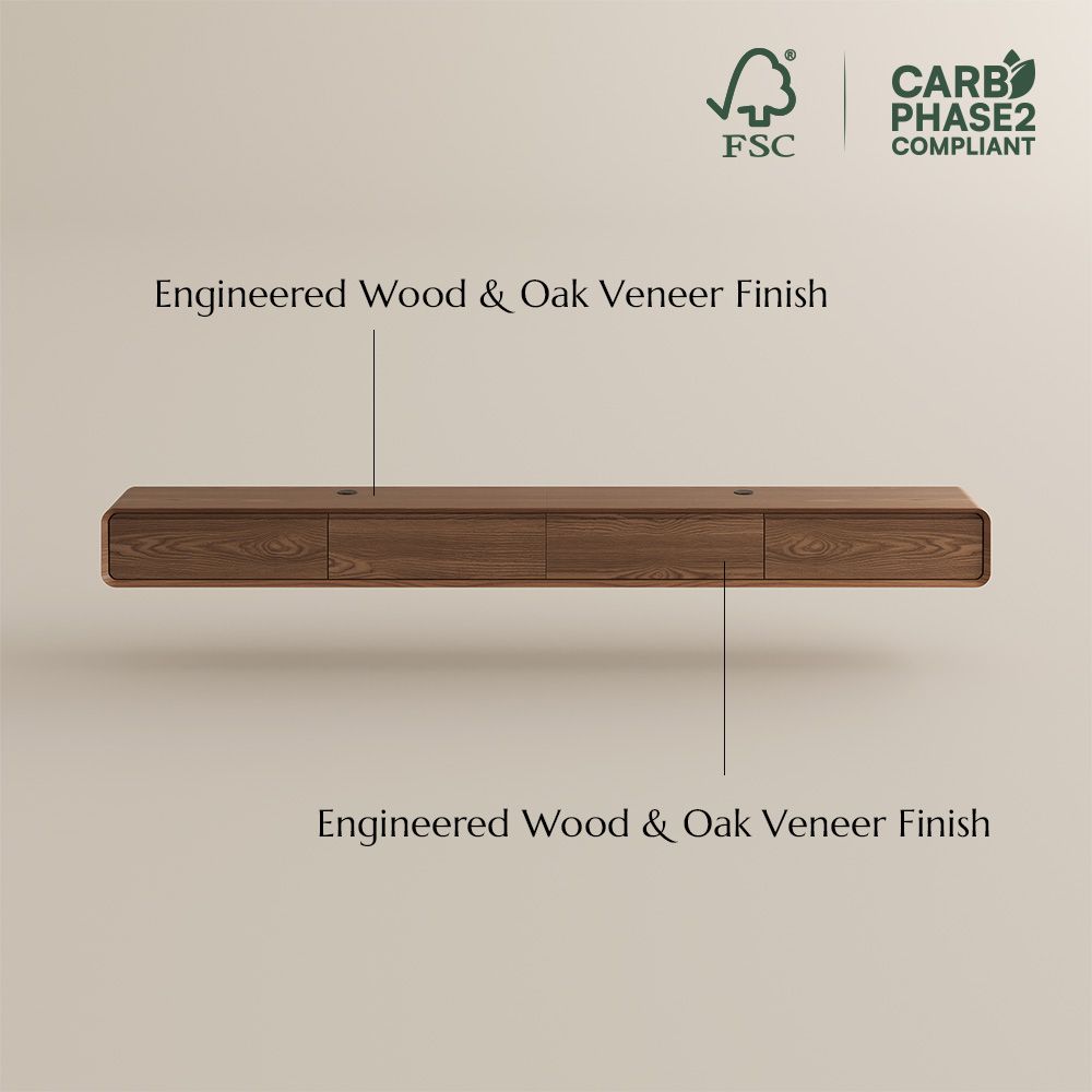 Large Dark Wood MDF TV Stands