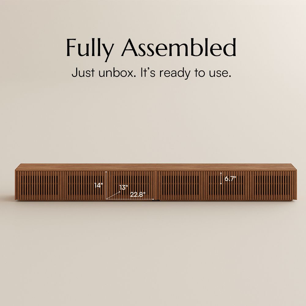 Modern Walnut Color MDF TV Stands