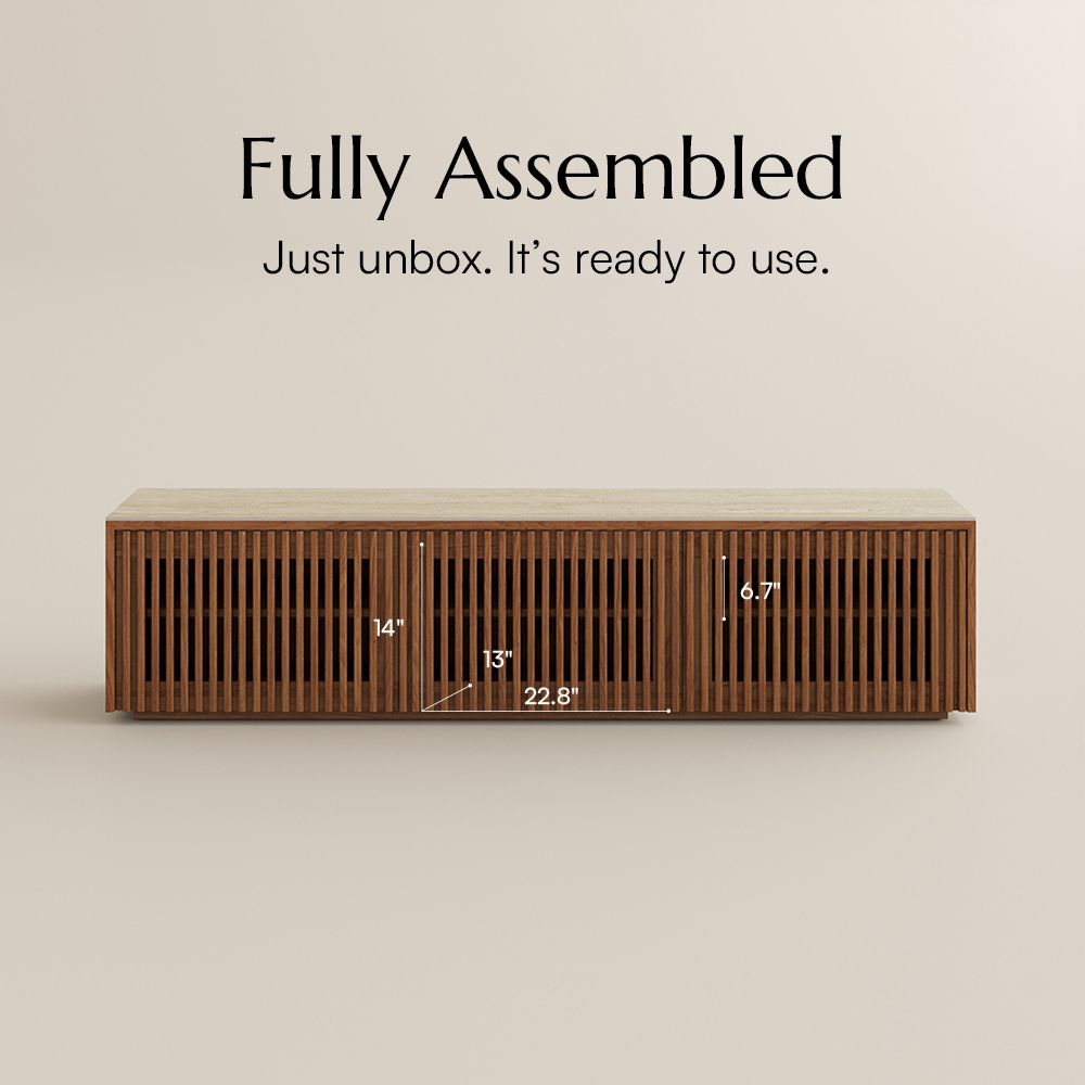 Living Room Walnut Color MDF TV Stands